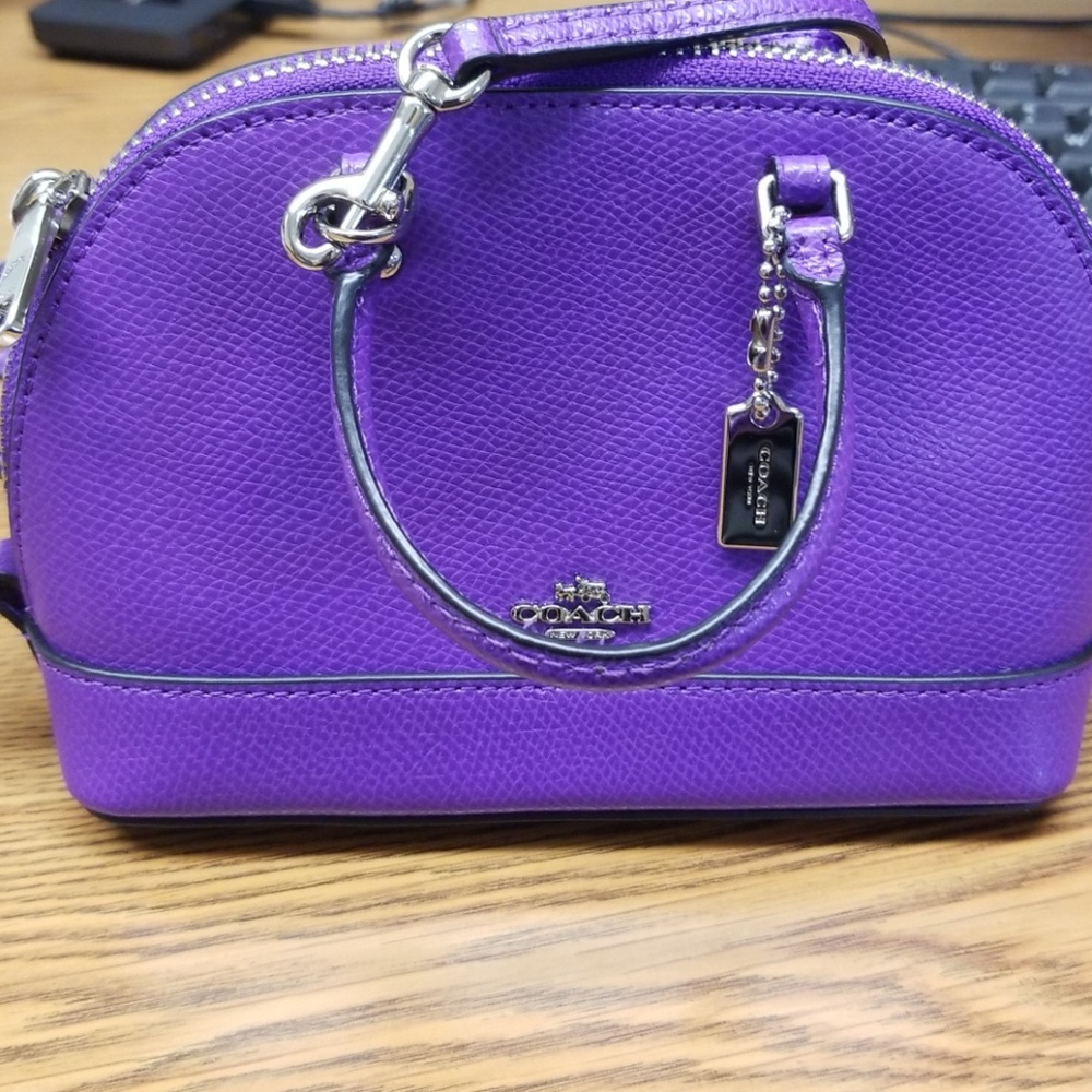 Mini purple coach purse!